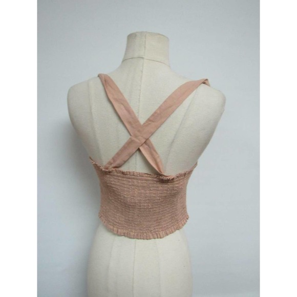 NWOT URBAN OUTFITTERS MABEL BUTTON-DOWN LINEN TANK TOP, sz S - Picture 5 of 5